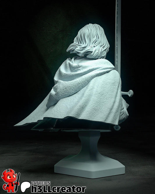 Aragorn Bust - The Lord of the Rings - resin tabletop miniature alternate angle