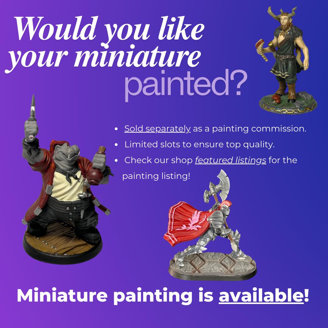 Foxfolk Bard Miniature - 3D printed miniature detail view