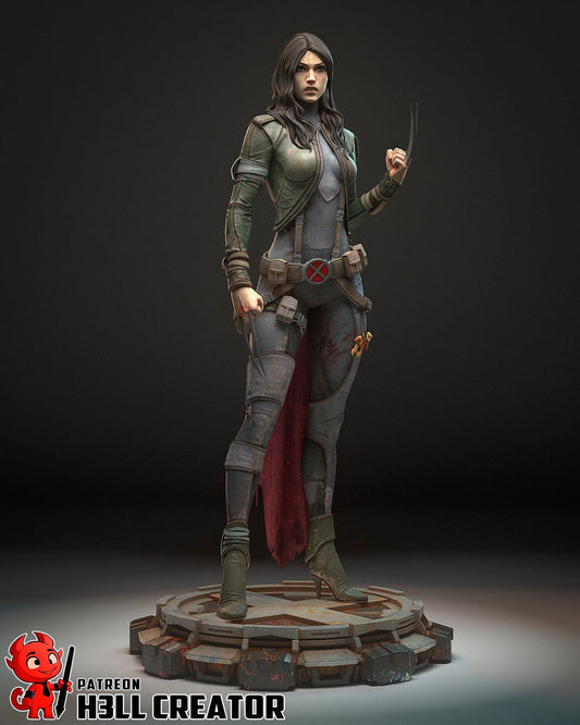 X 23 Figure - resin tabletop miniature alternate angle