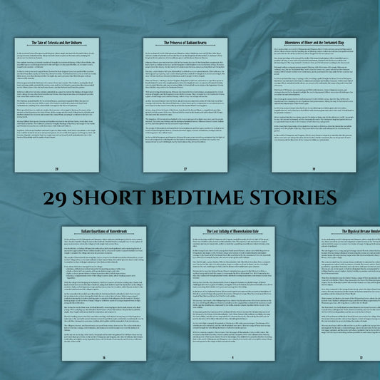 Bedtime Stories Tales from the Enchanted Realm - printable tabletop RPG resource preview