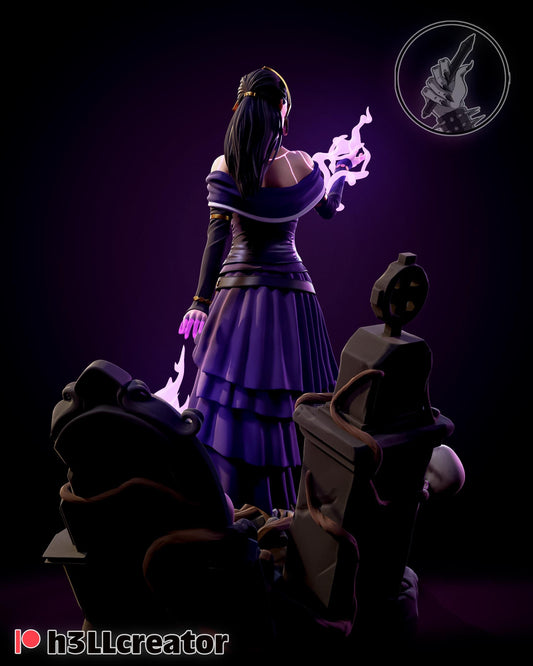 Liliana Vess Figure - resin tabletop miniature alternate angle