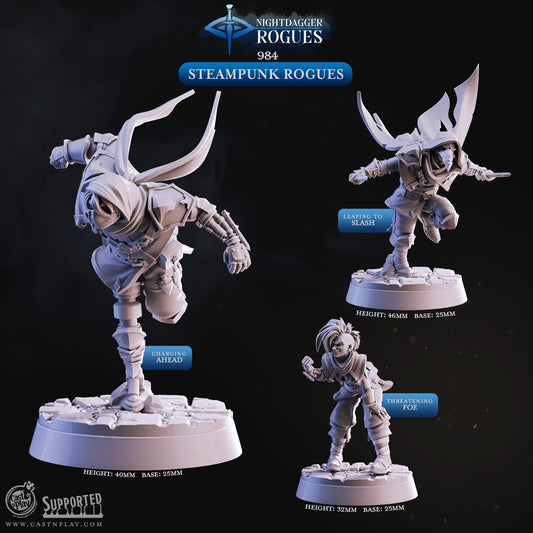 Rogue Miniature - resin tabletop miniature alternate angle