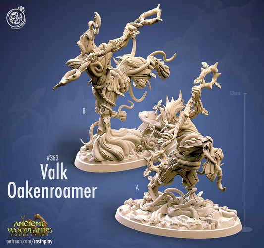 Forest Creature Druid Miniature - resin tabletop miniature alternate angle
