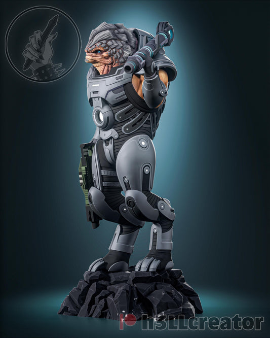 Grunt Figure - Mass Effect - resin tabletop miniature alternate angle