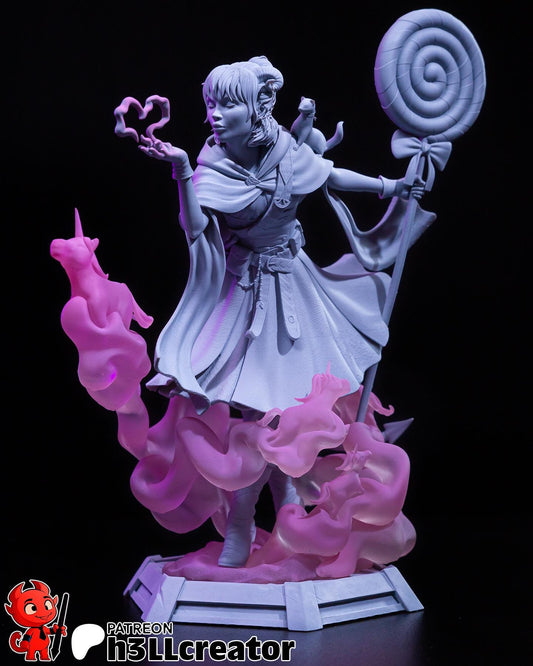 Jester Critical Role Figure - resin tabletop miniature alternate angle