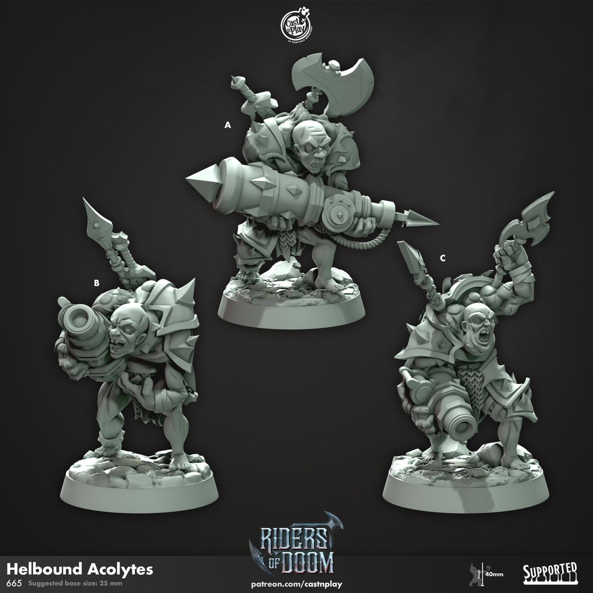 Halfling Gunslinger Miniature - resin tabletop miniature front view