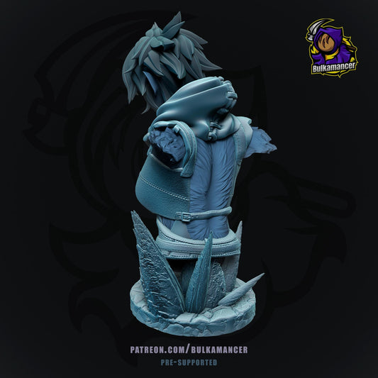 Wenduag Bust - Wrath of the Righteous - resin tabletop miniature alternate angle