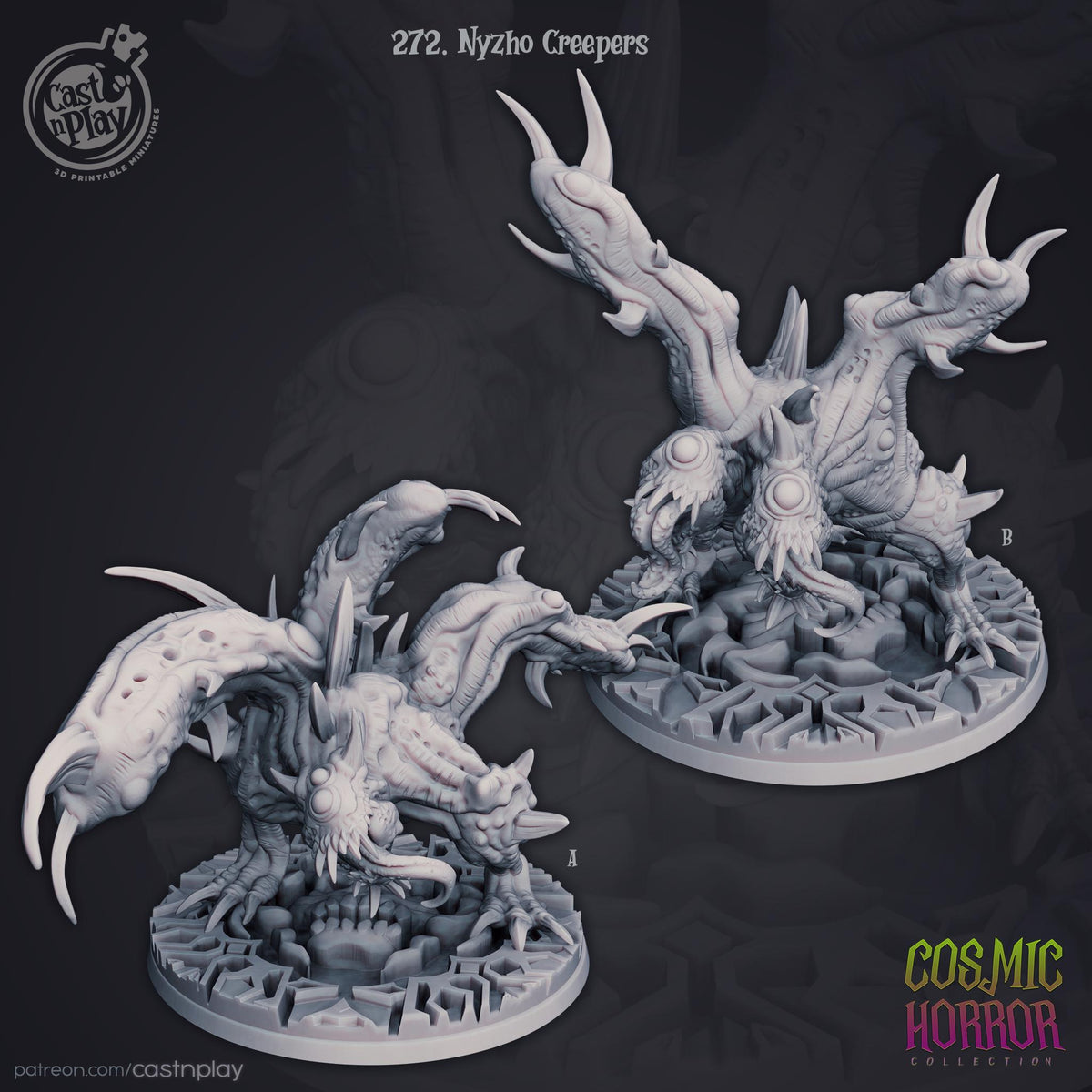 Abomination Enemy Miniature - resin tabletop miniature front view