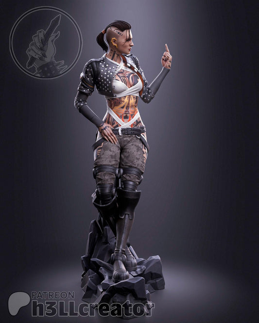 Jack Figure - Mass Effect - resin tabletop miniature alternate angle