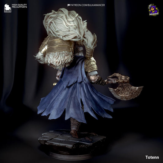 Godfrey Figure - Elden Ring - resin tabletop miniature alternate angle