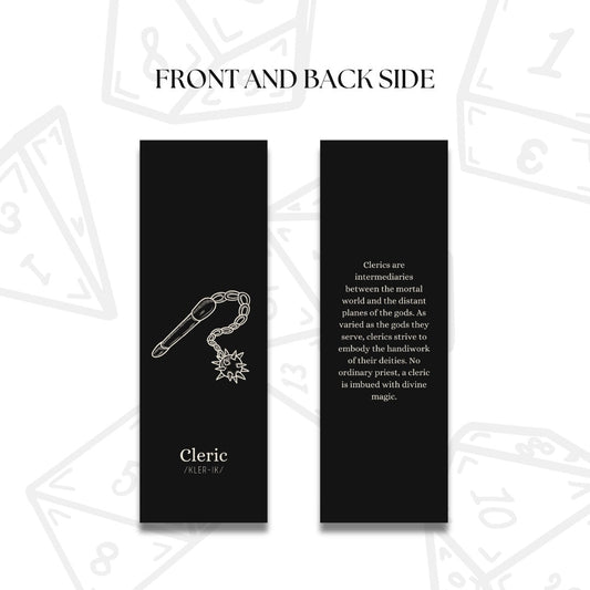 Printable Class Bookmarks - printable tabletop RPG resource preview