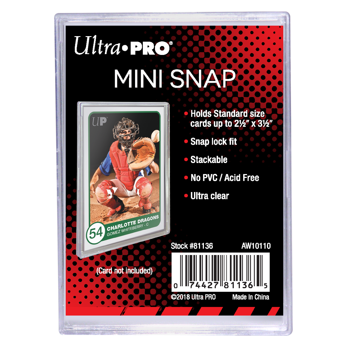 Ultra Pro Mini Snap Card Holder - sealed card game product image