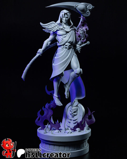 Thanatos Figure - Hades - resin tabletop miniature alternate angle