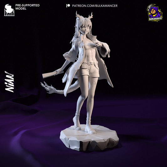 Nian Arknights Figure - resin tabletop miniature alternate angle