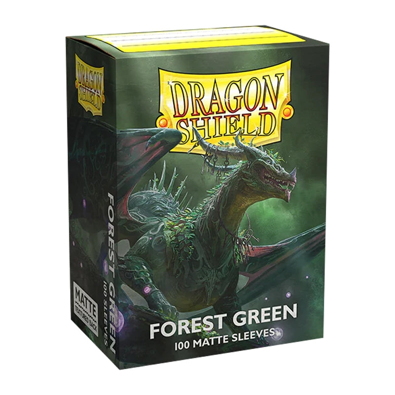 Dragon Shield Standard Matte Sleeves - Forest Green - sealed card game product image