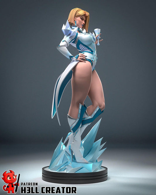 Emma Frost Figure - Marvel Rivals - resin tabletop miniature alternate angle