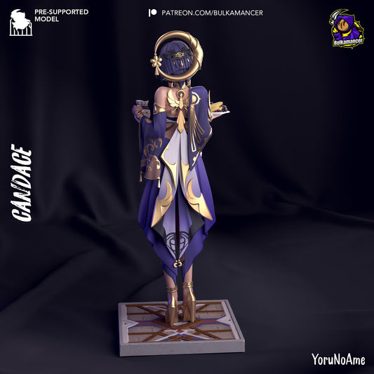 Candace Figure - Genshin Impact - resin tabletop miniature alternate angle