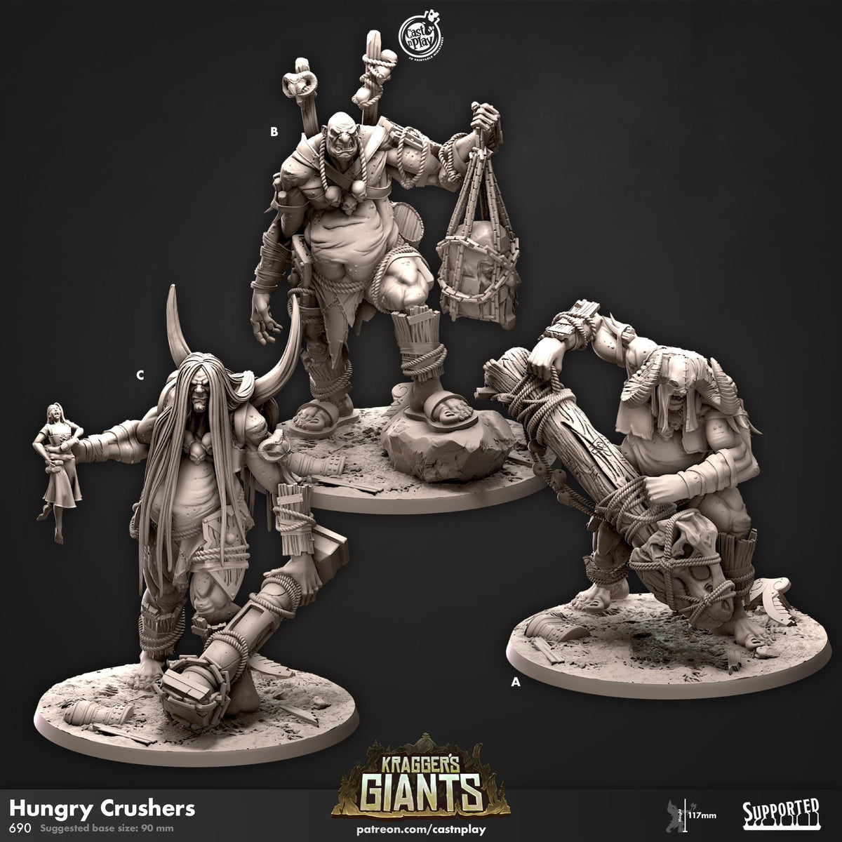 Giant Miniature - resin tabletop miniature front view