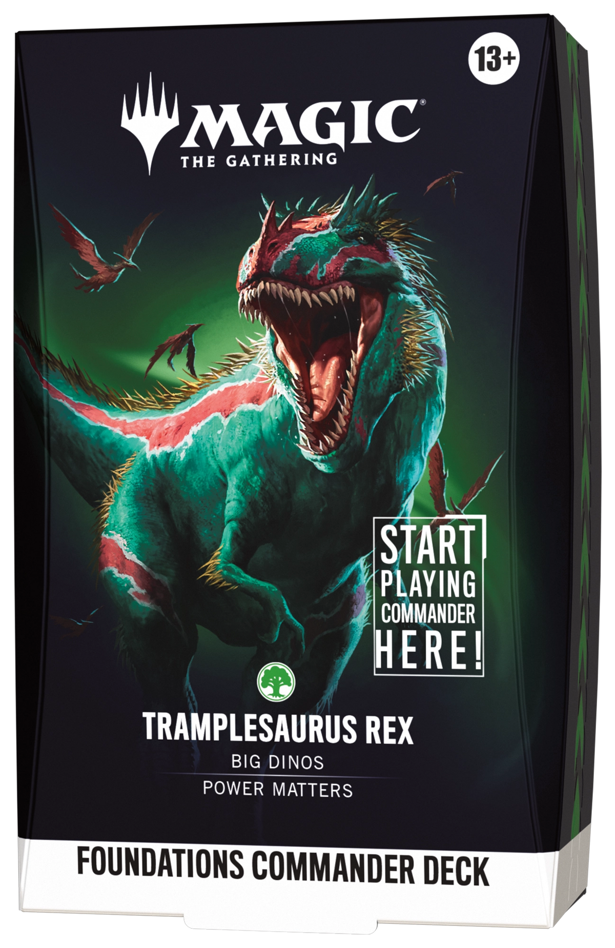 Magic: The Gathering Foundations Commander Deck - Tramplesaurus Rex - official product image