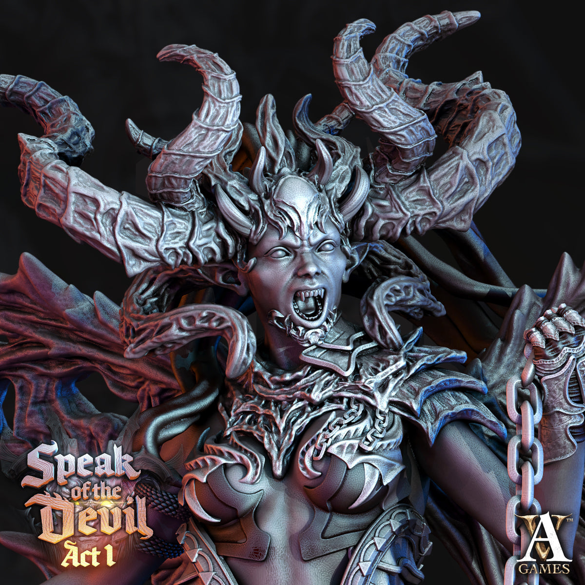 Fierna Fantasy Miniatures - resin tabletop miniature alternate angle