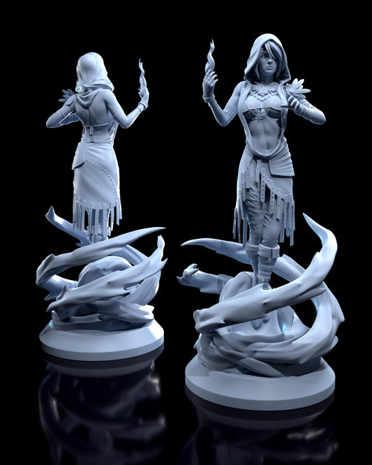 Morrigan Figure - Mass Effect - resin tabletop miniature alternate angle