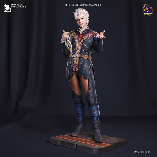 Astarion Figure - Baldur's Gate 3 - resin tabletop miniature alternate angle