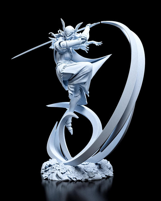 Malenia Figure - Elden Ring - resin tabletop miniature alternate angle