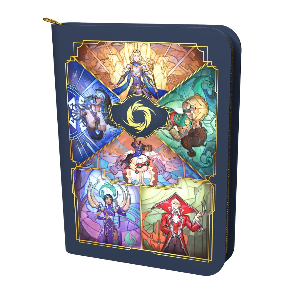 Official Riftbound Legacy zippered collector binder with side-loading pages