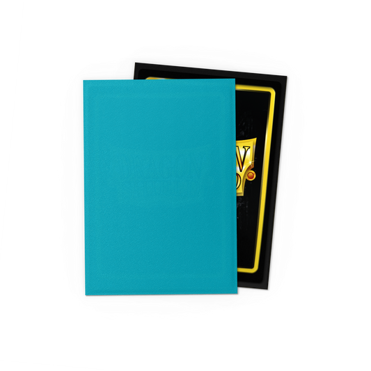 Dragon Shield Glacier Dual Matte Japanese-size sleeves (60) - official sleeve front and back