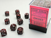 Chessex Speckled Silver Volcano 12mm D6 Dice Block with 36 dice and display case
