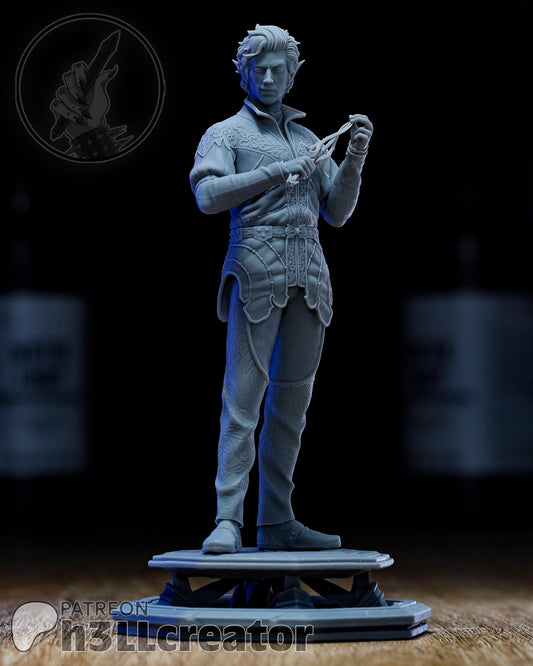 Astarion Figure - Baldur's Gate 3 - resin tabletop miniature alternate angle