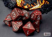 Chessex Speckled Silver Volcano Polyhedral 7-Dice Set