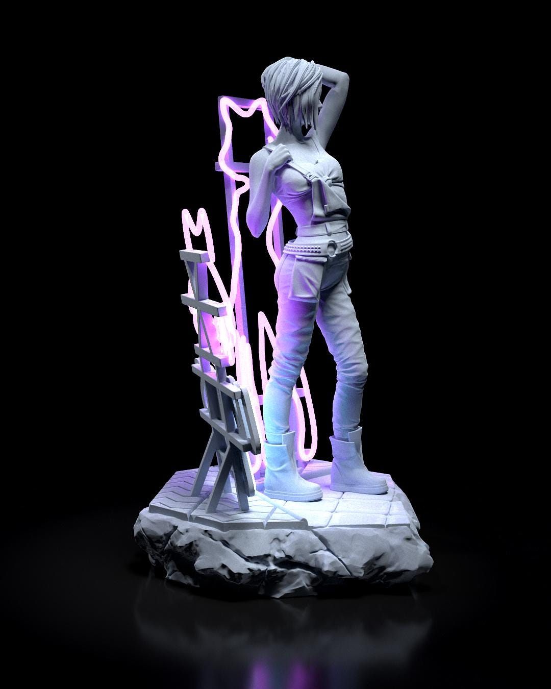 Judy Alvarez Figure - Cyberpunk 2077 - resin miniature view 6