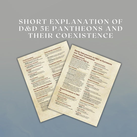 Short Explanation of Pantheons and Their Coexistence - digital download preview