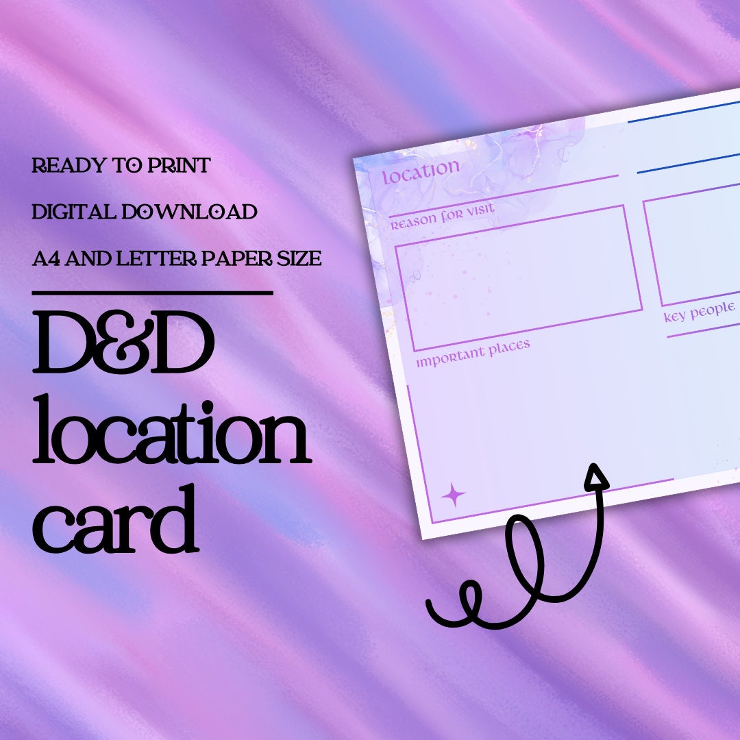 Location Card - digital download preview