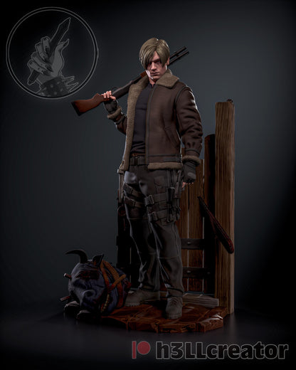 Leon Kennedy Residual Evil 4 Remake Figure - resin miniature view 7