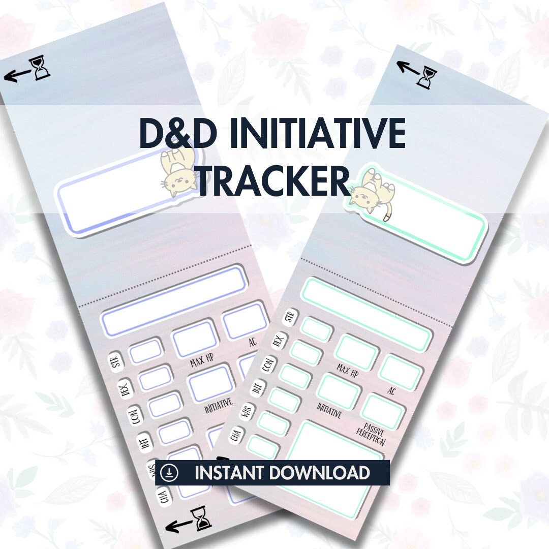 Initiative Tracker - digital download preview