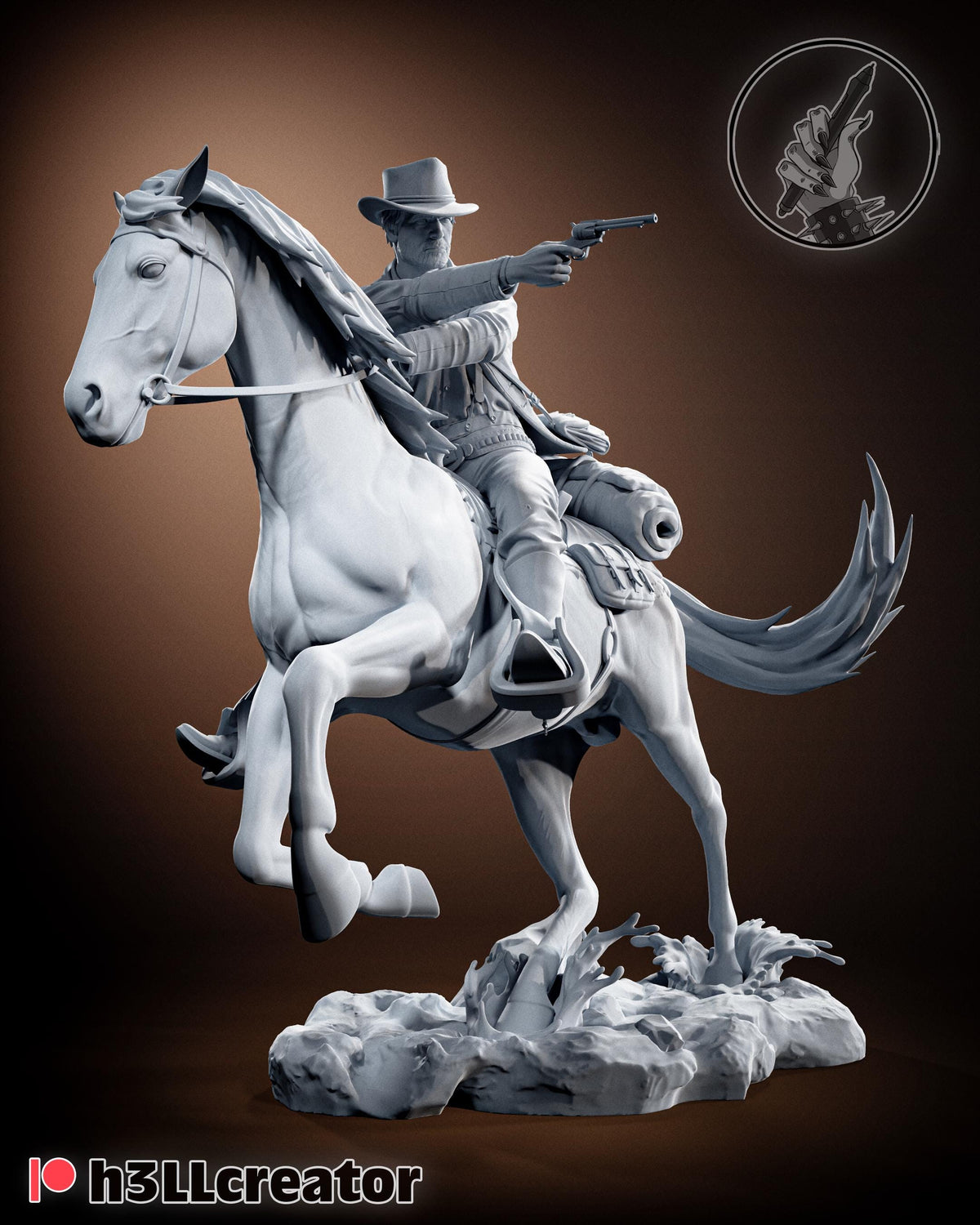 Arthur Morgan RDR2 Figure - 3D printed miniature detail view