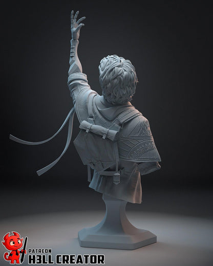 Gustave Bust - Clair Obscur: Expedition 33 - 3D printed miniature detail view
