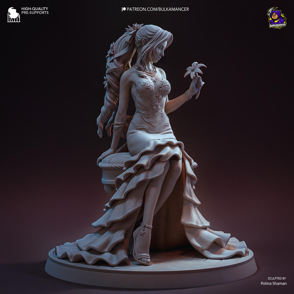 Aerith Figure - Final Fantasy VII - resin miniature view 6