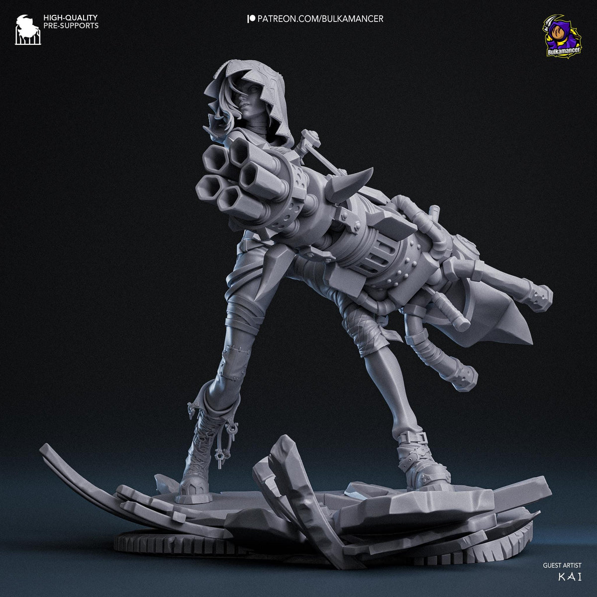 Jinx Fractured Figure - Arcane - resin miniature view 6