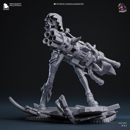 Jinx Fractured Figure - Arcane - resin miniature view 6