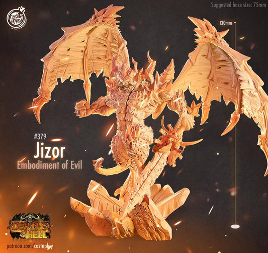 Demon Miniature - resin tabletop miniature front view