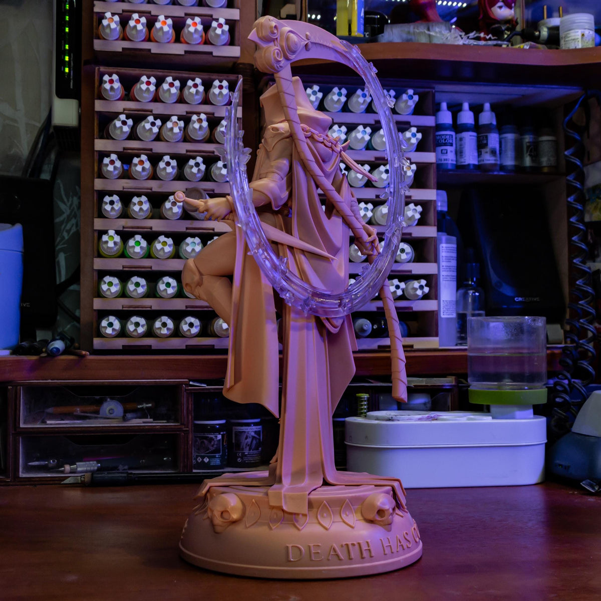 Thanatos Figure - Hades - 3D printed miniature detail view