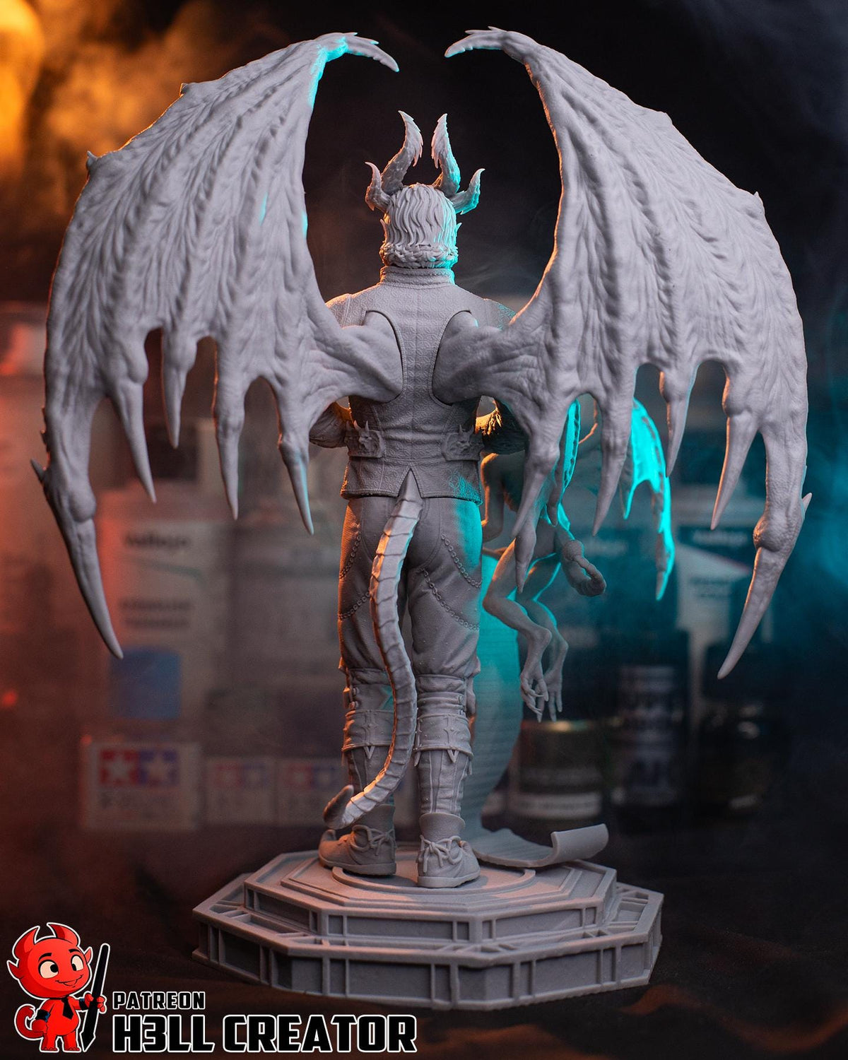 Raphael Figure - Baldur's Gate 3 - 3D printed miniature detail view
