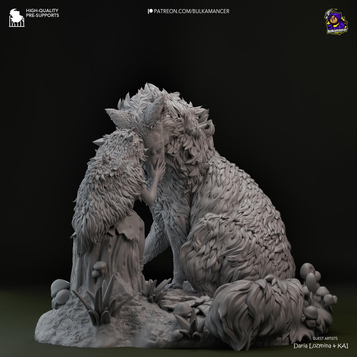 San Princess Mononoke Figure - resin miniature view 6