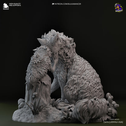 San Princess Mononoke Figure - resin miniature view 6