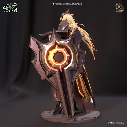 Leona Figure - League of Legends - resin tabletop miniature alternate angle