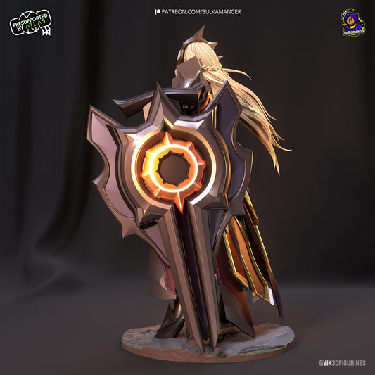 Leona Figure - League of Legends - resin tabletop miniature alternate angle