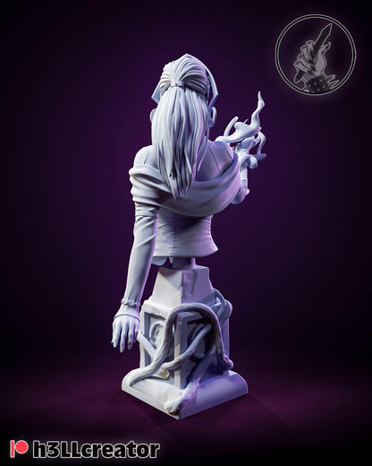 Liliana Vess Bust - resin tabletop miniature alternate angle